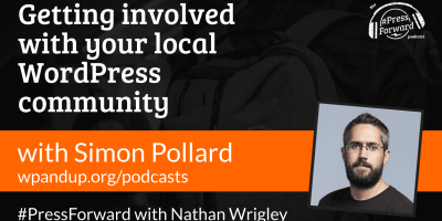 Getting involved with your local WordPress community - #039